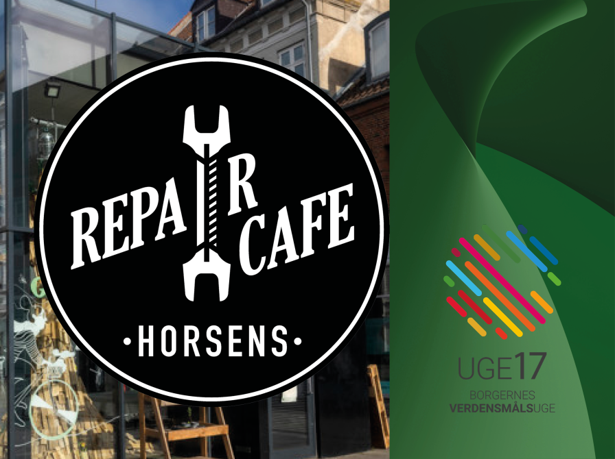 Repair Cafe-logo og uge 17-logo